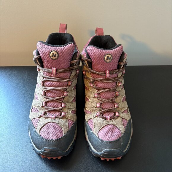 Merrell Moab 2 Mid Women's Size 10 Waterproof Hiking Boots Boulder Blush J24454 - Picture 2 of 8